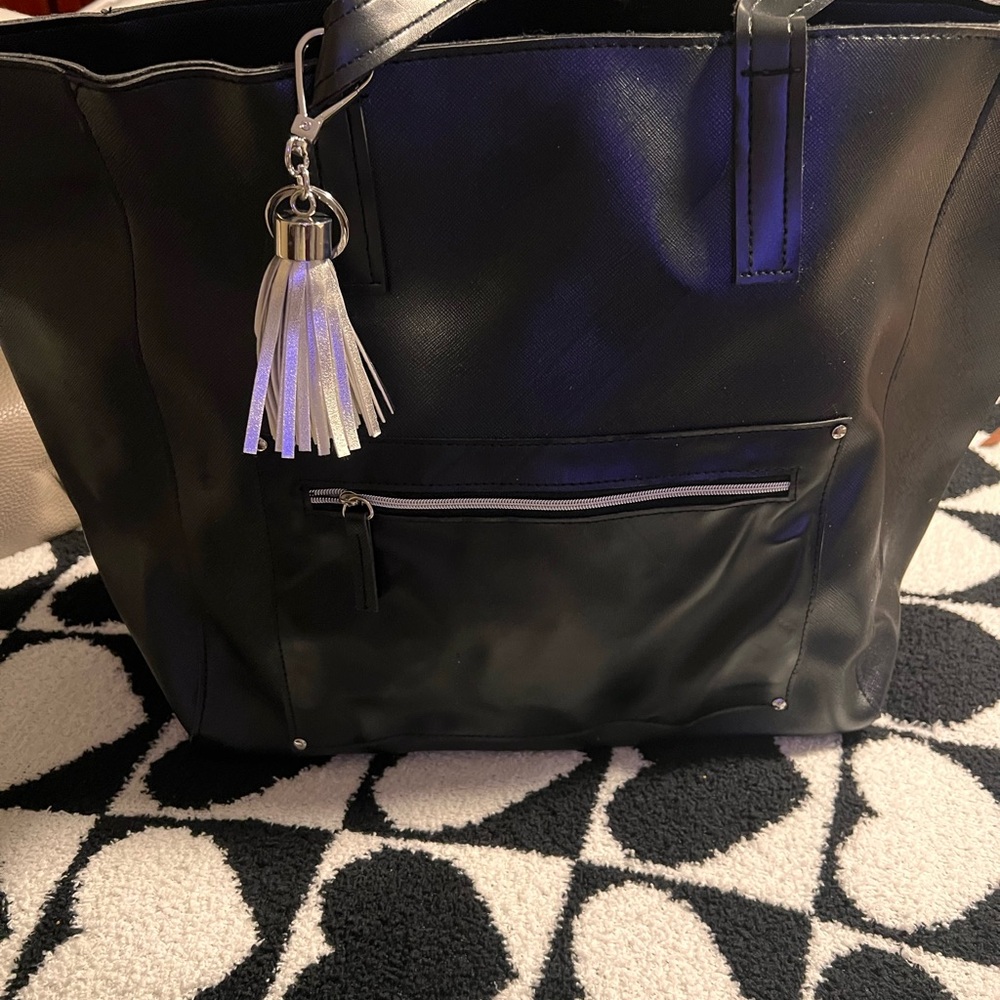 Elegant Black Tote Bag